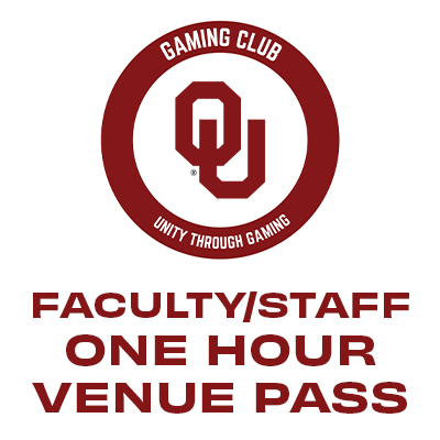 1 Hour Venue Pass (FACULTY/STAFF ONLY)