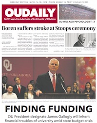 OU Daily in print, 1-year subscription